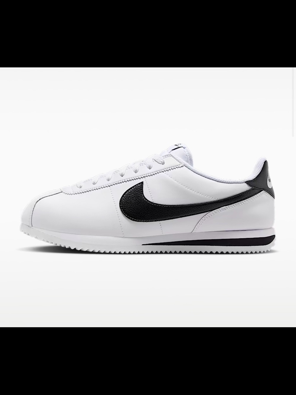 Nike Womens Classic Cortez Leather - White & Black